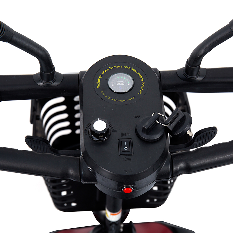 YL-07 Scútar Soghluaisteachta Leictreach Infhillte Taisteal 4 Roth le Ciseán