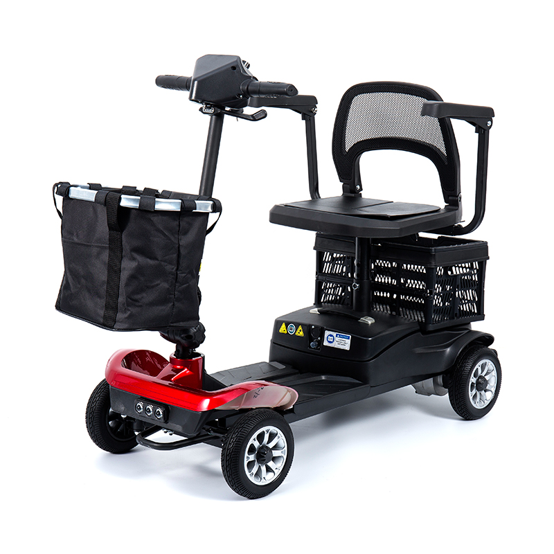 Scútar Soghluaisteachta 4-Roth Éadrom YL-02 do Sheanóirí, ar a bhfuil Suíochán Sclóine 360°