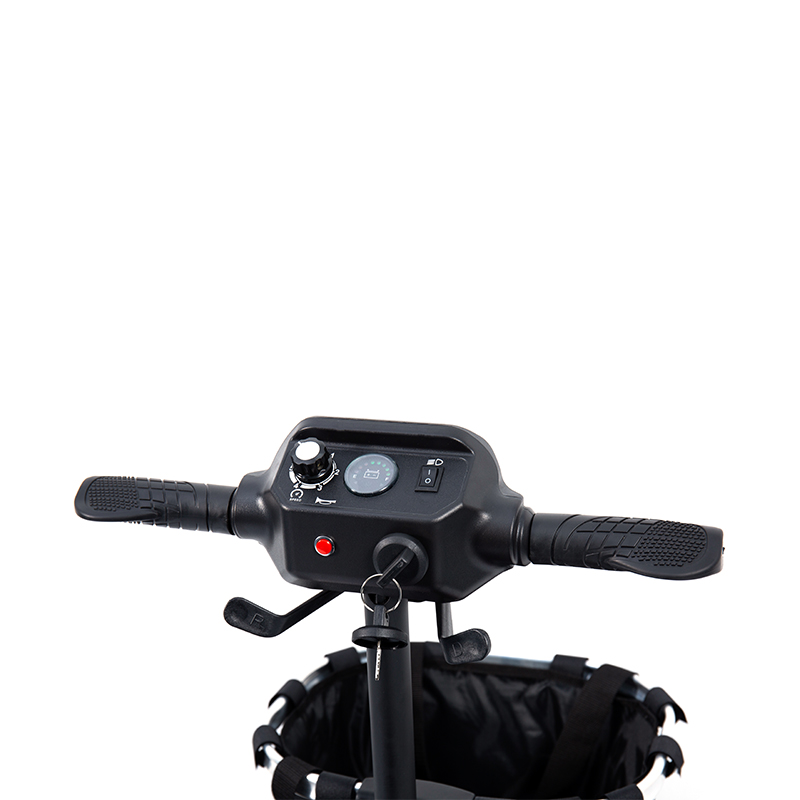 Scútar Soghluaisteachta 4-Roth Éadrom YL-02 do Sheanóirí, ar a bhfuil Suíochán Sclóine 360°