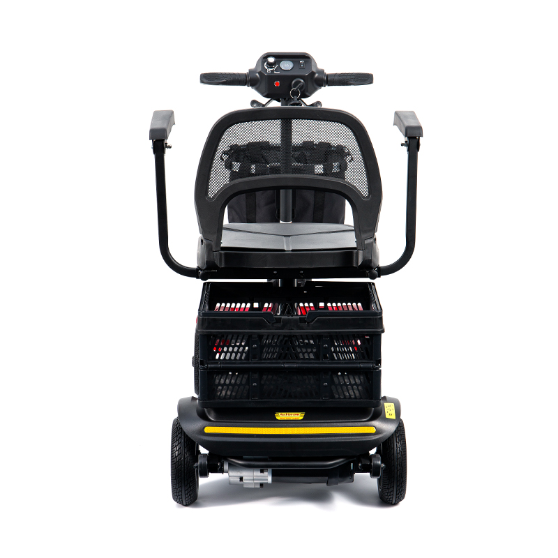 Scútar Soghluaisteachta 4-Roth Éadrom YL-02 do Sheanóirí, ar a bhfuil Suíochán Sclóine 360°