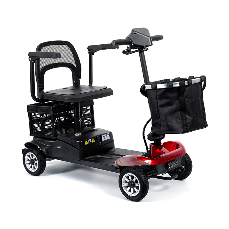 Scútar Soghluaisteachta 4-Roth Éadrom YL-02 do Sheanóirí, ar a bhfuil Suíochán Sclóine 360°