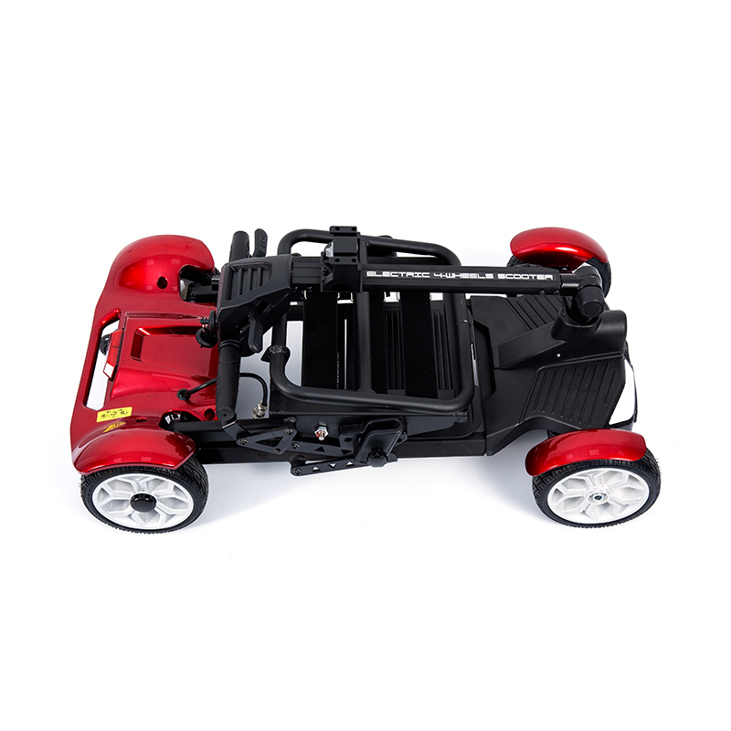 YL-211 Scútar Leictreach Turasóireachta 4 Roth do Sheanóirí le Ceannlampa LED, Ciseán