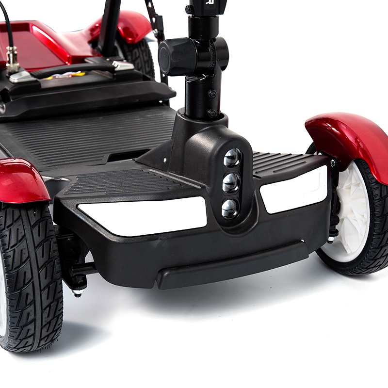 YL-211 Scútar Leictreach Turasóireachta 4 Roth do Sheanóirí le Ceannlampa LED, Ciseán