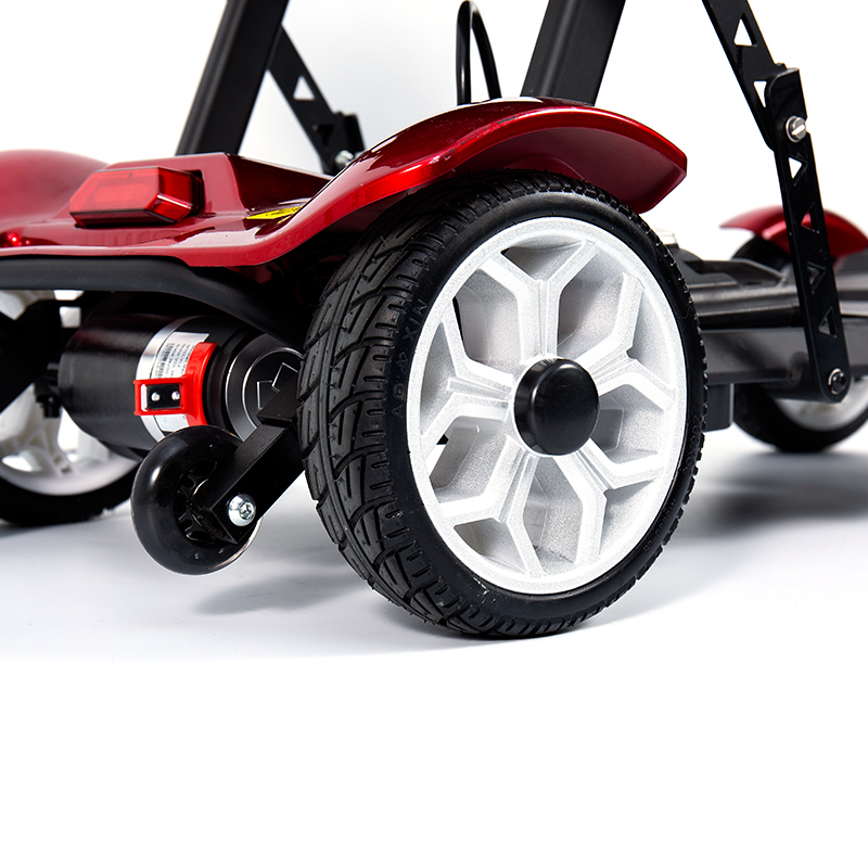 YL-211 Scútar Leictreach Turasóireachta 4 Roth do Sheanóirí le Ceannlampa LED, Ciseán